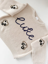 Load image into Gallery viewer, luke in navy, cars in taupe & black.