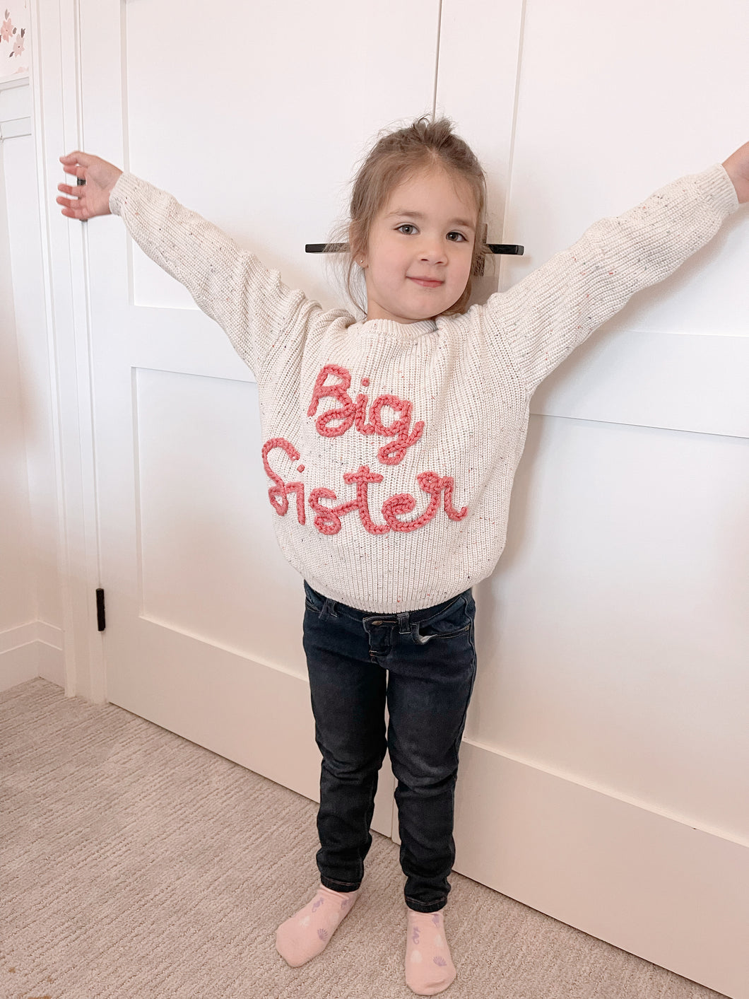 Personalized Speckled Oat Sweater