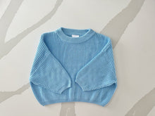 Load image into Gallery viewer, Plain Sky Blue Sweater
