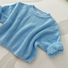 Load image into Gallery viewer, Personalized Sky Blue Sweater
